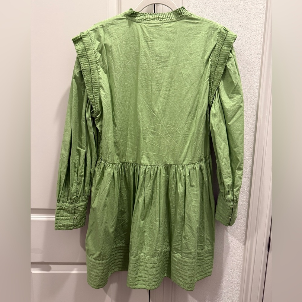 FARM Rio Lime Green Open Yoke Mini Dress - Picture 3 of 6